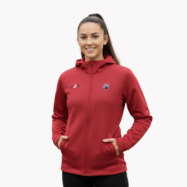 Glide SlimFit HP Tech Zip Hoodie Red