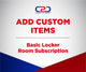 Add Custom Items (Basic Locker Room Subscription)