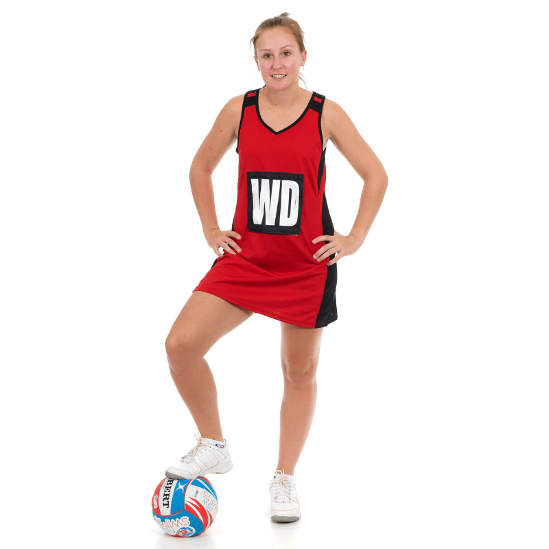 Essential Netball Dress Red/Black– Coast 2 Coast Sports Spain
